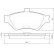 Kit de plaquettes de frein, frein à disque 38659 ABS