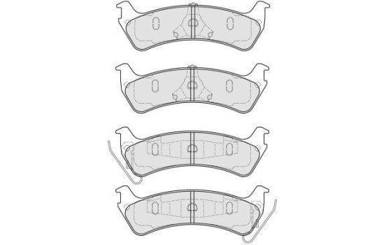 Kit de plaquettes de frein, frein à disque 38664 ABS