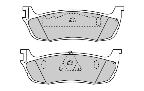Kit de plaquettes de frein, frein à disque 38711 ABS, Image 2