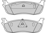 Kit de plaquettes de frein, frein à disque 38711 ABS