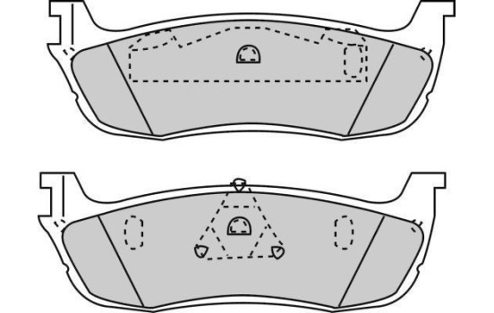 Kit de plaquettes de frein, frein à disque 38711 ABS