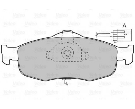 Kit de plaquettes de frein, frein à disque 598033 Valeo