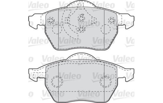 Kit de plaquettes de frein, frein à disque 598049 Valeo