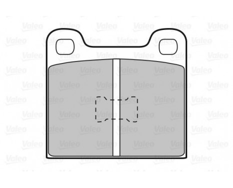 Kit de plaquettes de frein, frein à disque 598099 Valeo