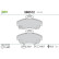 Kit de plaquettes de frein, frein à disque 598512 Valeo