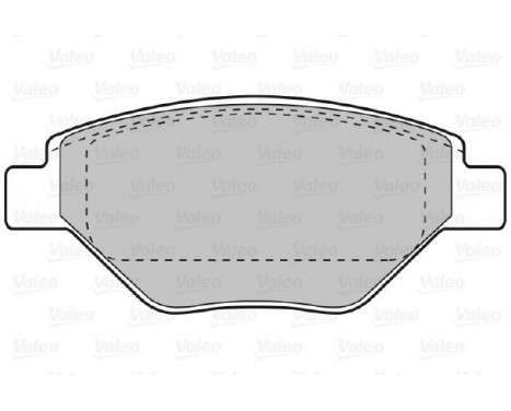 Kit de plaquettes de frein, frein à disque 598557 Valeo