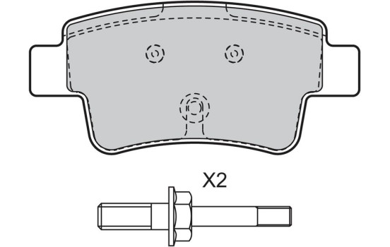 Kit de plaquettes de frein, frein à disque 598722 Valeo, Image 2