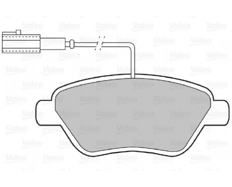 Kit de plaquettes de frein, frein à disque 598913 Valeo