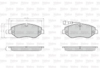 Kit de plaquettes de frein, frein à disque 872230 Valeo