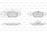 Kit de plaquettes de frein, frein à disque 872576 Valeo