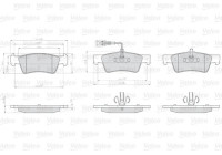 Kit de plaquettes de frein, frein à disque 873367 Valeo