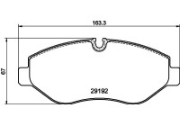 Kit de plaquettes de frein, frein à disque 8DB 355 005-521 Hella
