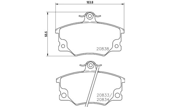 Kit de plaquettes de frein, frein à disque 8DB 355 005-961 Hella, Image 4