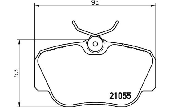 Kit de plaquettes de frein, frein à disque 8DB 355 006-181 Hella, Image 4