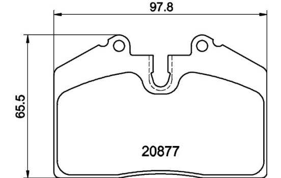 Kit de plaquettes de frein, frein à disque 8DB 355 006-351 Hella, Image 4