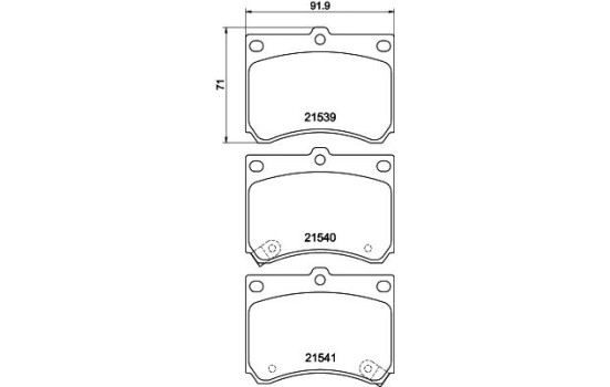 Kit de plaquettes de frein, frein à disque 8DB 355 006-481 Hella, Image 4