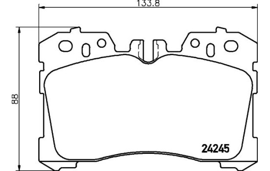 Kit de plaquettes de frein, frein à disque 8DB 355 006-661 Hella, Image 4