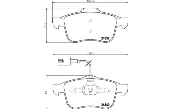 Kit de plaquettes de frein, frein à disque 8DB 355 006-901 Hella, Image 4