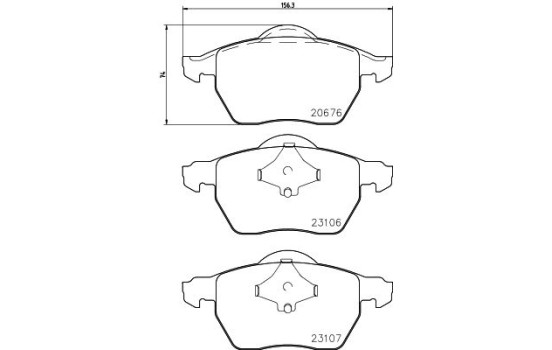 Kit de plaquettes de frein, frein à disque 8DB 355 006-921 Hella, Image 4