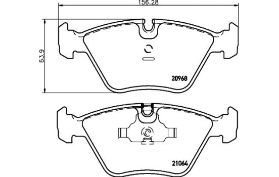 Kit de plaquettes de frein, frein à disque 8DB 355 007-411 Hella, Image 4