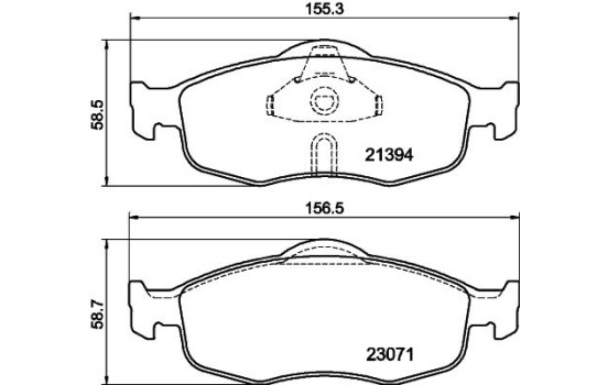 Kit de plaquettes de frein, frein à disque 8DB 355 007-641 Hella, Image 4