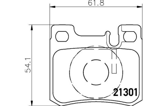 Kit de plaquettes de frein, frein à disque 8DB 355 007-671 Hella, Image 4