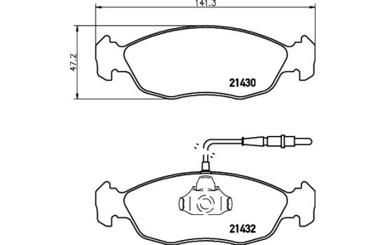 Kit de plaquettes de frein, frein à disque 8DB 355 007-711 Hella, Image 4