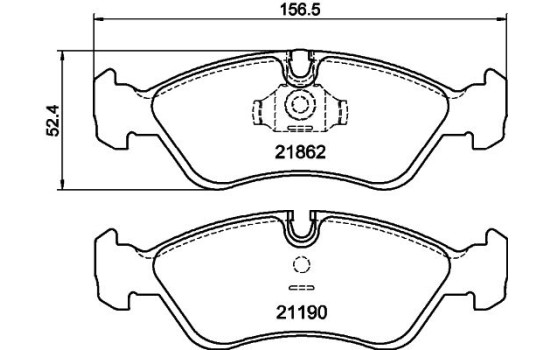 Kit de plaquettes de frein, frein à disque 8DB 355 007-761 Hella, Image 4