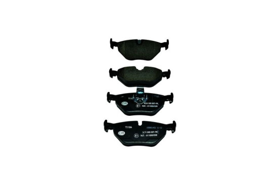 Kit de plaquettes de frein, frein à disque 8DB 355 007-981 Hella