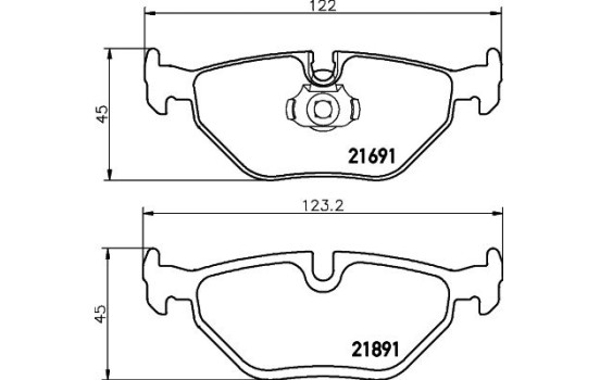 Kit de plaquettes de frein, frein à disque 8DB 355 007-981 Hella, Image 4