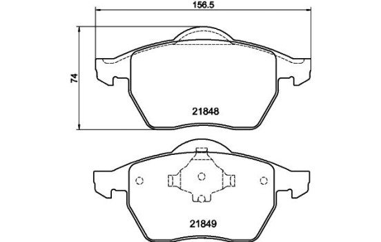 Kit de plaquettes de frein, frein à disque 8DB 355 008-001 Hella, Image 4