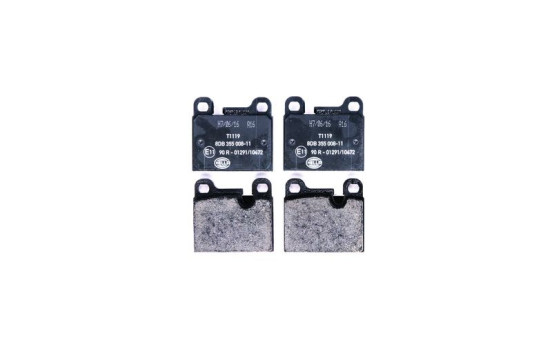 Kit de plaquettes de frein, frein à disque 8DB 355 008-111 Hella