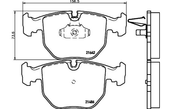 Kit de plaquettes de frein, frein à disque 8DB 355 008-281 Hella, Image 4
