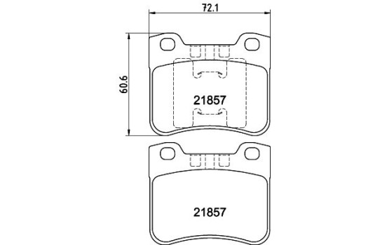 Kit de plaquettes de frein, frein à disque 8DB 355 008-301 Hella, Image 4