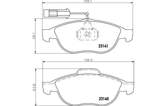 Kit de plaquettes de frein, frein à disque 8DB 355 008-421 Hella, Image 4