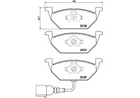Kit de plaquettes de frein, frein à disque 8DB 355 008-551 Hella