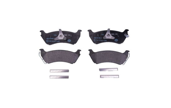 Kit de plaquettes de frein, frein à disque 8DB 355 008-671 Hella