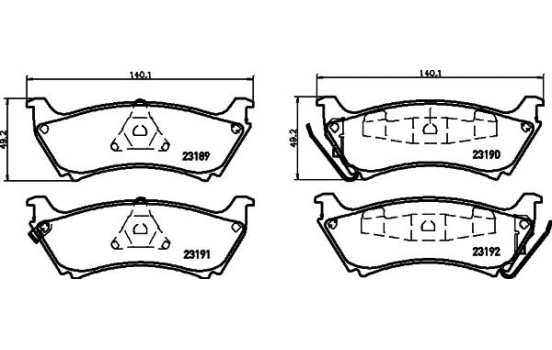 Kit de plaquettes de frein, frein à disque 8DB 355 008-671 Hella, Image 4