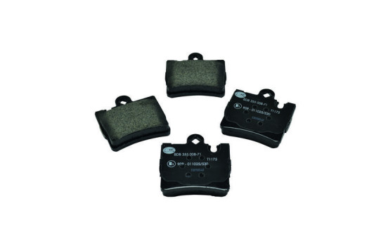 Kit de plaquettes de frein, frein à disque 8DB 355 008-711 Hella