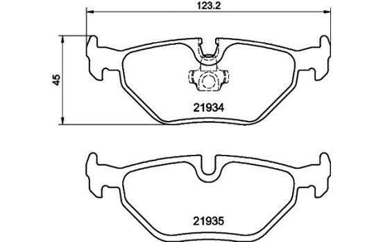 Kit de plaquettes de frein, frein à disque 8DB 355 008-761 Hella, Image 4