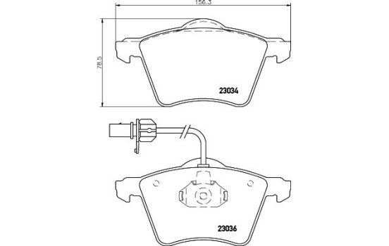 Kit de plaquettes de frein, frein à disque 8DB 355 008-771 Hella, Image 4