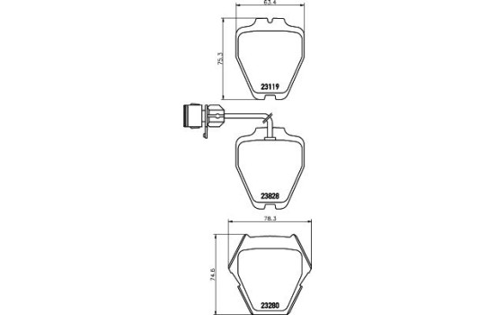 Kit de plaquettes de frein, frein à disque 8DB 355 008-791 Hella, Image 4