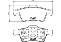 Kit de plaquettes de frein, frein à disque 8DB 355 009-121 Hella