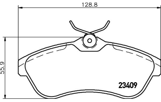 Kit de plaquettes de frein, frein à disque 8DB 355 009-321 Hella