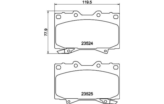 Kit de plaquettes de frein, frein à disque 8DB 355 009-371 Hella, Image 4