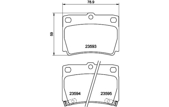 Kit de plaquettes de frein, frein à disque 8DB 355 009-501 Hella, Image 4