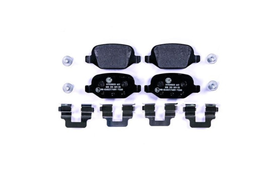Kit de plaquettes de frein, frein à disque 8DB 355 009-551 Hella
