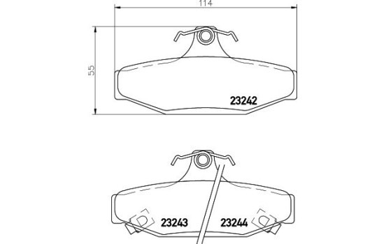 Kit de plaquettes de frein, frein à disque 8DB 355 009-571 Hella, Image 4
