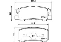Kit de plaquettes de frein, frein à disque 8DB 355 009-691 Hella