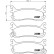 Kit de plaquettes de frein, frein à disque 8DB 355 009-911 Hella, Vignette 4